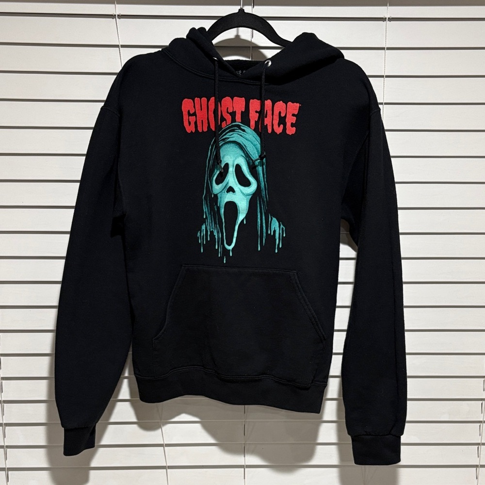 Ghost Face Black Graphic Hoodie